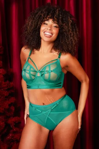 Eddie Green Crossover Wrap Lingerie Set