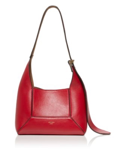 Diamond Hobo Leather Small Shoulder Bag 