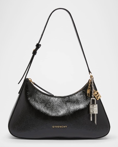 Lucky Small Lock Shoulder Bag in Leather