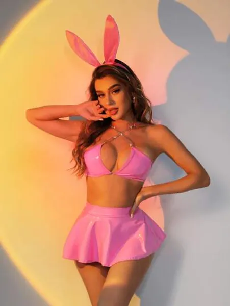 4 pièces Ensemble de costumes d'animaux chaîne croisé