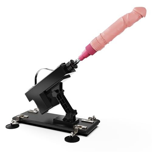 DA Discount Adult Sex Machine with 8" Dildo Attachment | Thrusting Dildo Machine with Adjustable Speeds for Enduring, Enhanced Masturbation | Versatile & Stable Operation Sex Toy for Men & Women - Black