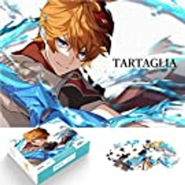 Puzzle 1000 Teile Genshin Impact Tartaglia Puzzle Erwachsene Kinder Puzzle Schwierigkeitsgrad Puzzle Spiel Rolle Puzzle Bildung Spiel Spielzeug Familie Dekoration 38x26cm