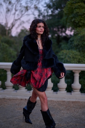 The Caviar Cropped Groupie Coat | XS