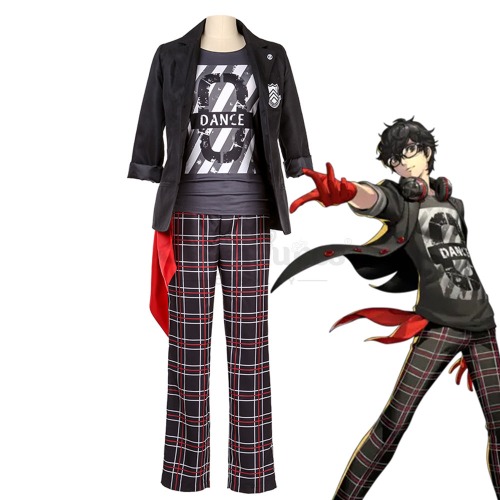 【Custom-Tailor】Game Persona 5 Cosplay Ren Amamiya P5D Cosplay Costume - Full Set (Male Size) / XL
