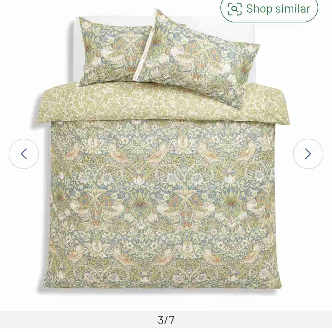 Buy Habitat x Morris & Co Strawberry Thief Bedding - Super King | Duvet cover sets | Argos