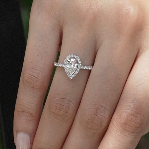 CARAT* Ring 0.78ct 18K White Gold