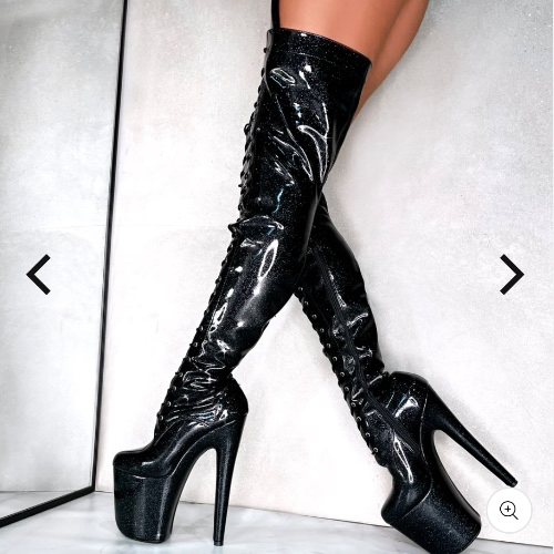 Thigh High 8inch Stripper Heels