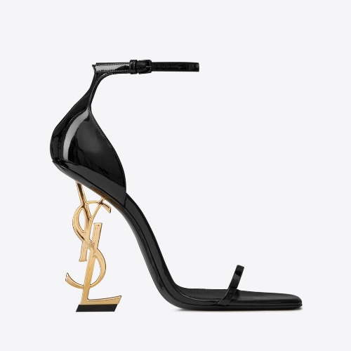 YSL OPYUM SANDALS IN PATENT LEATHER