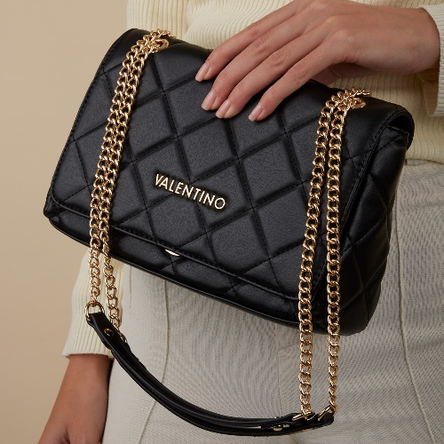 Valentino Black Quilted Handbag 