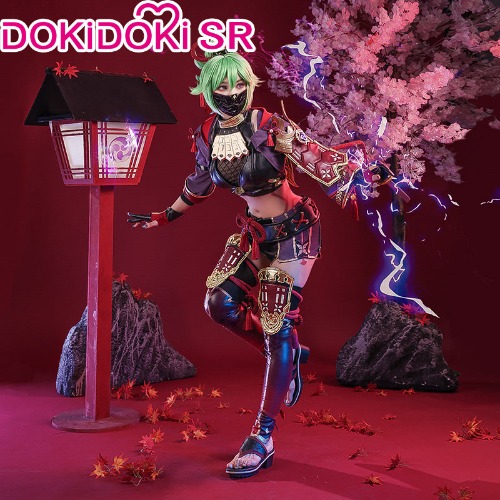 【Ready For Ship】【Size S-2XL】DokiDoki-SR Game Genshin Impact Cosplay Kuki Shinobu Cosplay Costume/Shoes | S