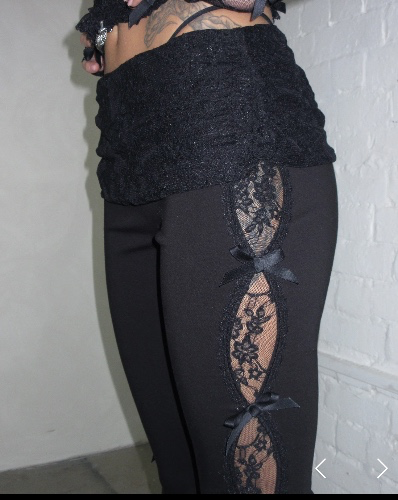lace sculpt pants