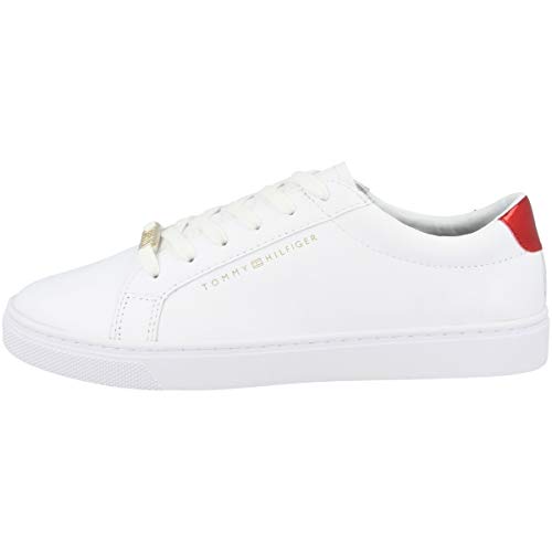 Tommy Hilfiger Damen Cupsole Sneaker Essential Schuhe - 38 EU - Weiß Rwb 020
