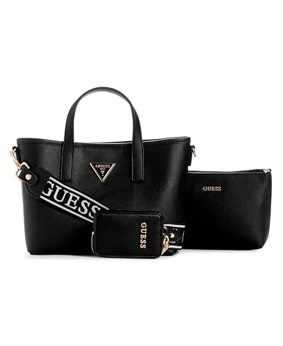 GUESS Damen Latona Tote Mini-Tragetasche, Umhängetasche - Schwarz