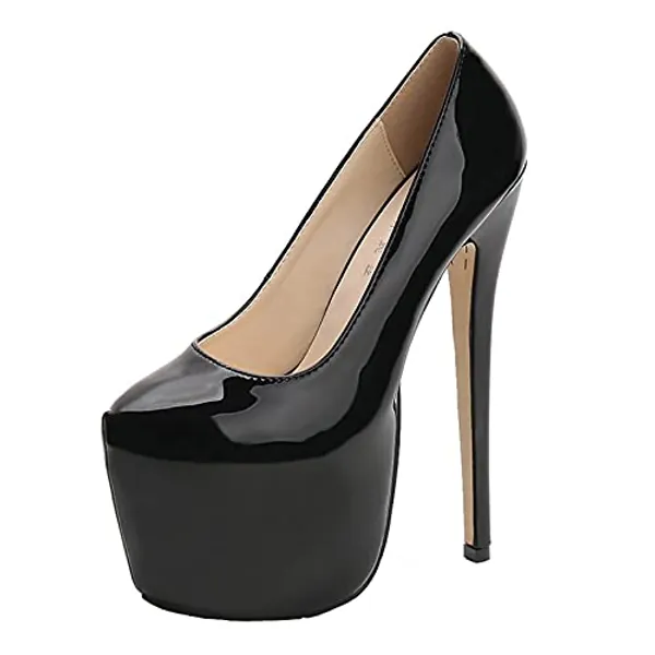 BeAUZQ Tacchi Alti da Donna 18 cm Piattaforma Tacchi a Spillo Tacchi Alti Décolleté Abito da Festa di Moda Scarpe da Ballo di Nozze Sexy Spogliarellista Tacchi Alti Taglie Forti Unisex