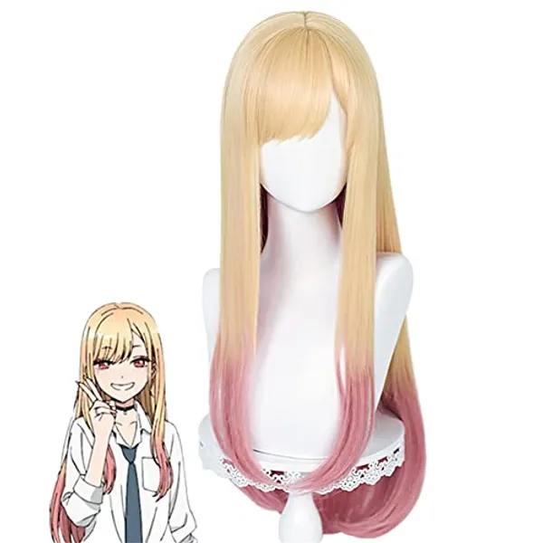Parrucca Cosplay My Dress Up Darling Parrucche per feste di Halloween (Kitagawa Marin)
