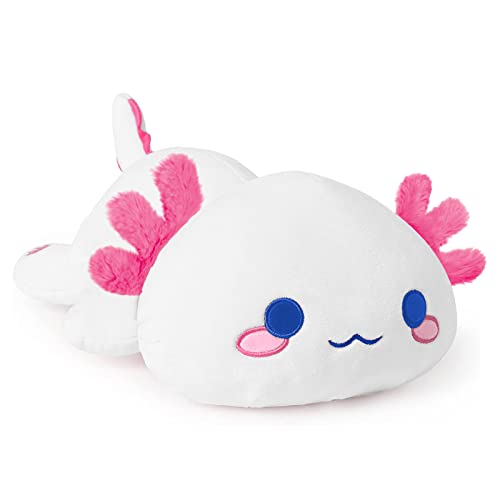 Onsoyours Cute Axolotl Plush, Soft Stuffed Animal Salamander Plush Pillow, Kawaii Plush Toy for Kids (White Axolotl, 13") - White Axolotl - 13"