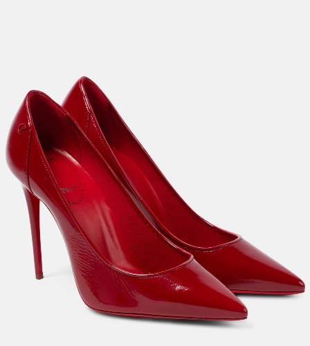 Louboutin Heels (Sporty Kate 100 Patent Leather Pumps)