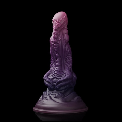 Selina: Snake Fansty Silicone Dildo Creature Cocks Monster Dildos for Women With Strong Suction Cup | XL / Deep Purple / Medium
