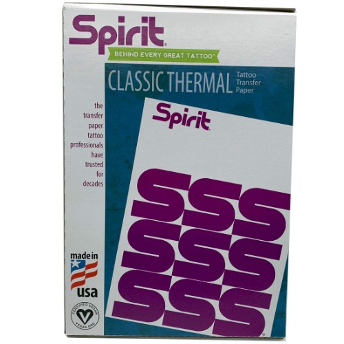 100 Sheets of SPIRIT Tattoo Stencil Thermal Transfer Paper - 8.5-x-11-Inch