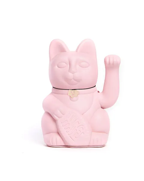 Diminuto Cielo. Lucky Cat wellcome manekineko fortune gift (3 sizes L-M-S) japanese tradition  Colour: soft pink