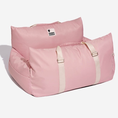 Waterproof Dog Car Seat Bed - First Class | Pink / Two Seat