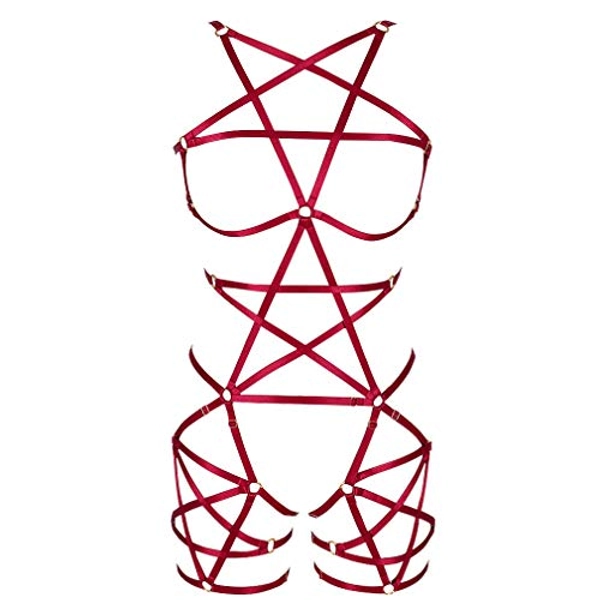 Women's Harness PunkBra Garter Belt Carnival Christmas Gothic Adjustable Belt Dance Clothing Accessories