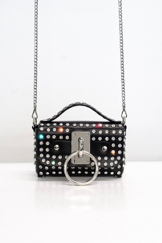 Mini Choker Bag - Constellation Crystal | Silver / Black