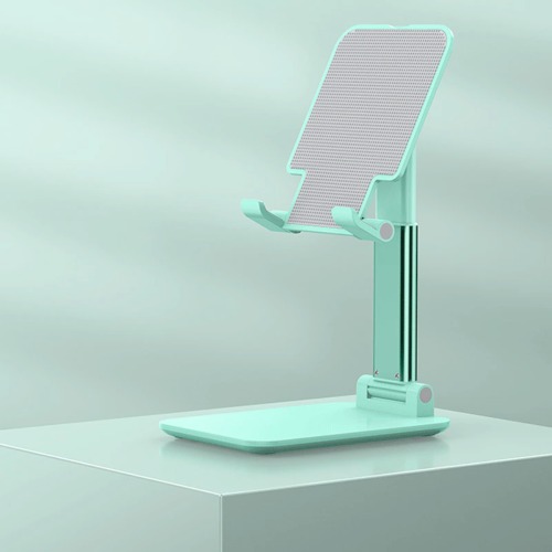 Universal Foldable Holder Stand for iPad and Mobile Phone - Green