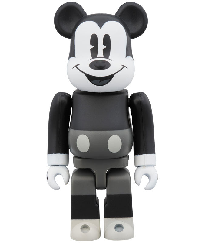 BE@RBRICK MICKEY MOUSE & MINNIE MOUSE 100% (B & W Ver.) 2 PACK - Pre Owned