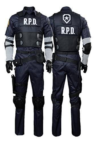 Mens Leon Kennedy Cosplay RE2