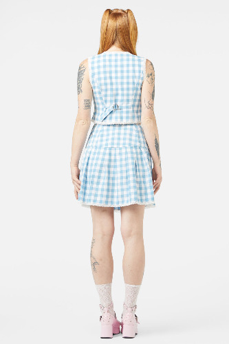 Catrina Gingham Skirt | 14 / Blue