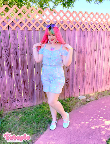 "AlpacaCorn Fluff" Chiffon Romper