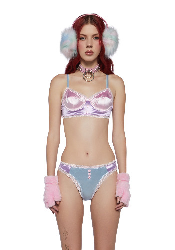 Fool For You Satin Bra | COLORBLOCK / X-Large