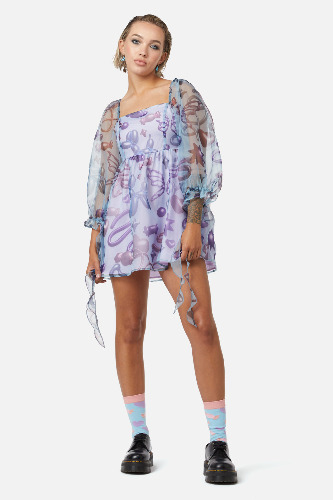 Abyss Puffy Dress | 14 / Multi