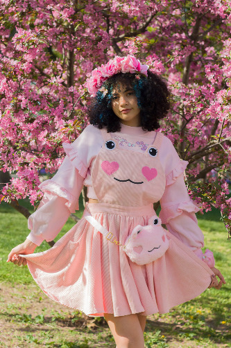 Sakura Frog Pinafore | L