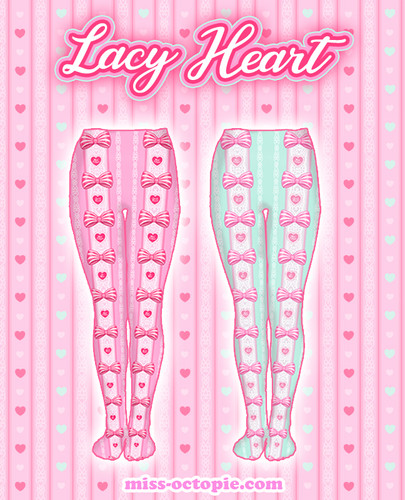 "Lacy Heart" Tights or Leggings