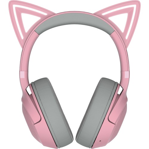 Razer Kraken Kitty V2 BT Wireless Bluetooth RGB Headset with Kitty Ears, Quartz Edition - Kraken Kitty V2 BT - Quartz