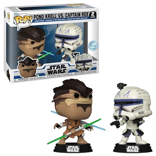 Funko Pop! Star Wars: Pong Krell vs Captain Rex 2-Pack (Gamestop Exclusive)