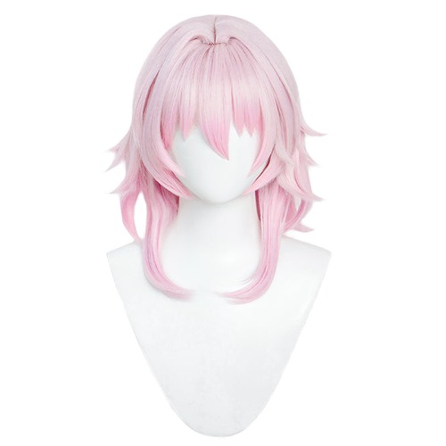 【Partial Ready For Ship】DokiDoki Game Honkai: Star Rail Cosplay March 7th  Wig / Earclip Short Pink Nascent Spring | Normal Ver. Wig Only-Ready For Ship