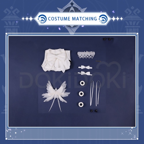 【Partial Size Ready For Ship】DokiDoki-SR Game Genshin Impact Fatui Harbinger Cosplay Columbina Cosplay Costume | Inside Only-XL-Ready for ship