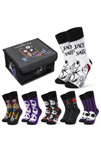 Disney Womens Nightmare Before Christmas Socks 6 Pack Comfy Accessories Gift