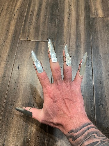 DADDY BDSM Primal Scratcher Claws Adjustable Stainless Steel Kink Fetish — Sharp Pointed Things