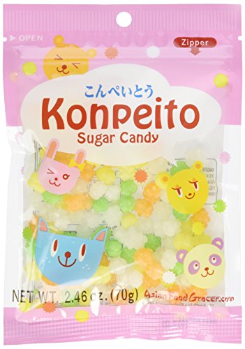 Konpeito Sugar Candy 2.66 Ounce 70 Gram - 100 Pieces