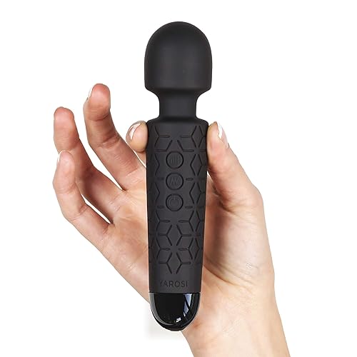 Yarosi Micro Personal Massage Device Smallest and Strongest Cordless Handheld Massager - Powerful - Best for Travel - Magic Stress Away - Perfect on Back Legs Hand Pains and Sports Recovery - Black