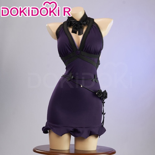 【Ready For Ship】DokiDoki Final Fantasy VII Tifa Lockhart Costume Purple Dress | S/M-In Stock