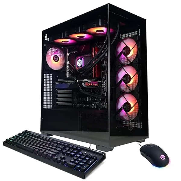 CyberPowerPC Gamer Xtreme VR Gaming PC, Intel Core i9-14900KF 3.2GHz, GeForce RTX 4070 Super 12GB, 32GB DDR5, 2TB PCIe Gen4 SSD, WiFi Ready & Windows 11 Home (GXiVR8080A38) - 14900KF/4070 Super