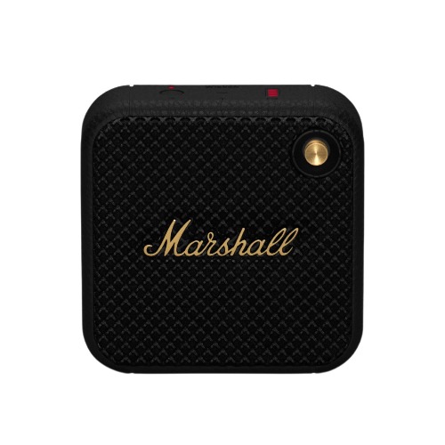 Marshall Willen Haut-parleurs Bluetooth sans Fil 15 Heures de Lecture étanche Charge Rapide empilable - Noir et Laiton