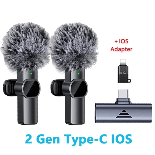 Noise Reduction Microphone for Mobile Phone - Type C-IOS Adapter