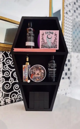 Memento Mori Makeup & Skincare Coffin Shelf | Default Title