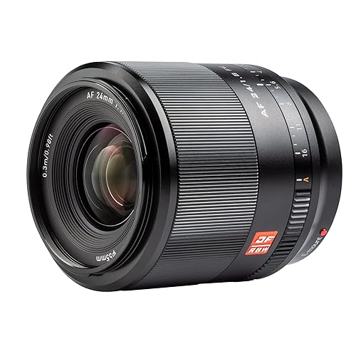 VILTROX 24mm F1.8 f/1.8 FE Full-Frame Autofocus Lens Compatible with Sony E-Mount Camera A5100 A6600 A6500 A6400 A6300 A6000 a7R4 A7III A7S2 A7III A7RII A7II A7S A7R A7 A7RIV A7RIII A7SIII - 24mm F1.8 E